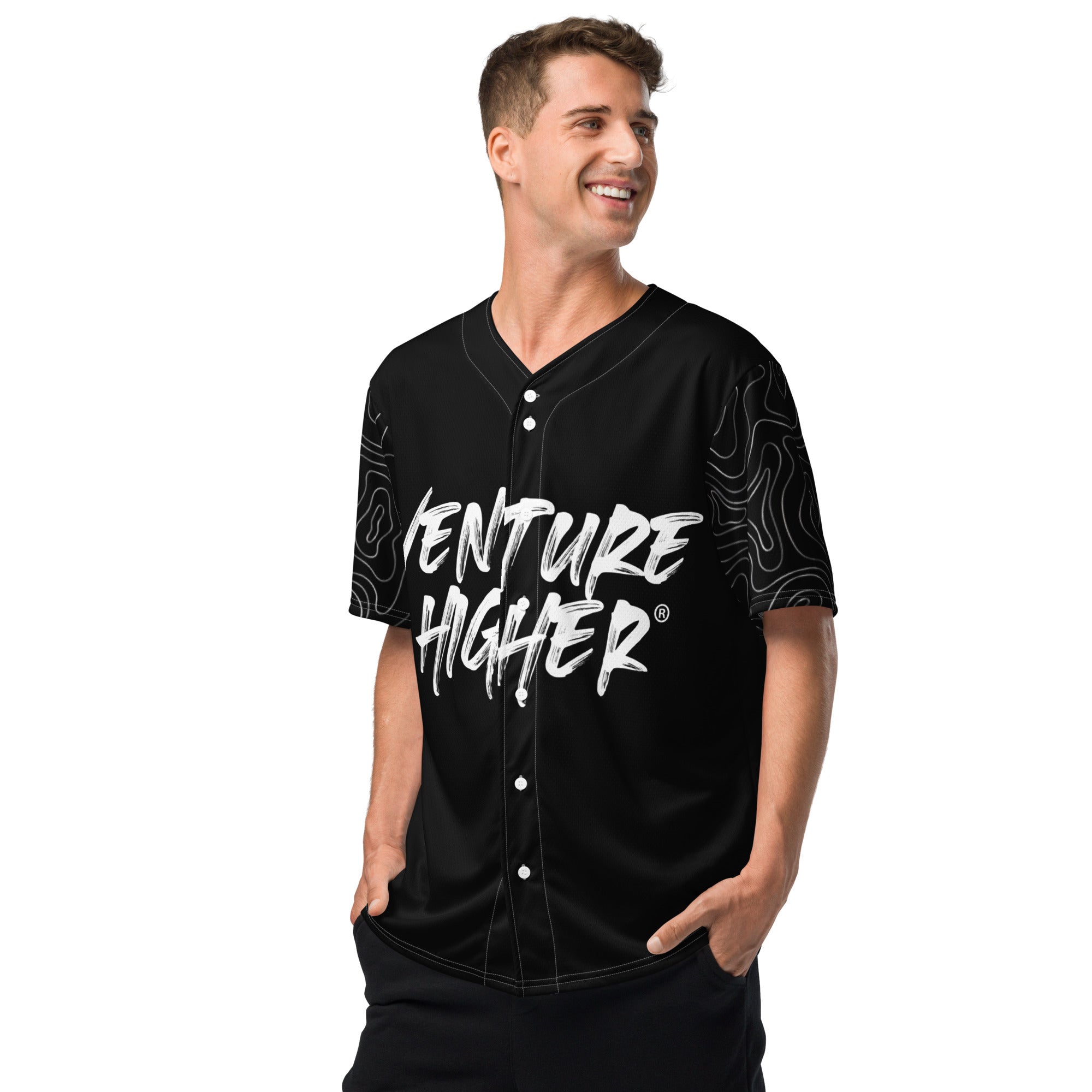 Eco-Friendly 100% Recycled Venture Higher Baseball Jersey - Venture Higher